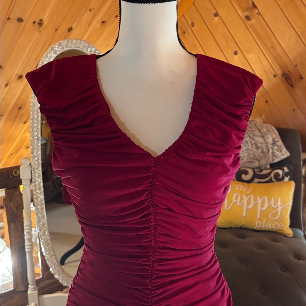 Calvin Klein Raspberry Dress - Picture 2 of 4